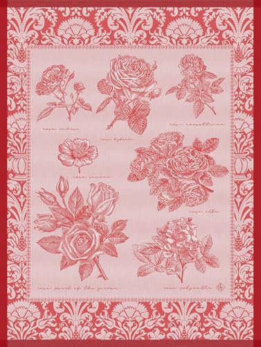 Le Jacquard Francais - Geschirrtuch - Jardin DE Roses Rot