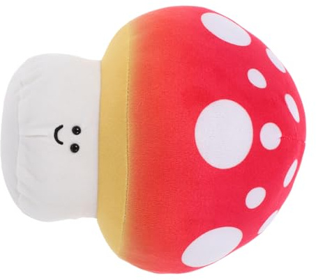 CIYODO Almohada de Hongo Kawaii de Peluche Decoración de Dormitorio Hongos Cojín para Sofá Relleno para Sala de Estar