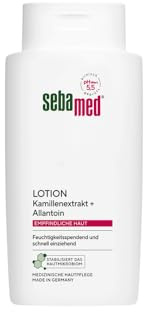 Sebamed Lotion 400 ml, Bodylotion für Männer und Frauen, für empfindliche und trockene Haut, feuchtigkeitsspendend und schnell einziehend, mit Kamillenextrakt und Allantoin