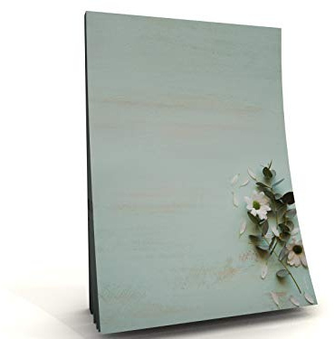 Notepads DIN A5 Set of 2 with Summer Meadow Motif - 50 Sheets, 90 g/m² Paper, Printed on One Side - Notepad & Letter Pad for Office and Everyday Use