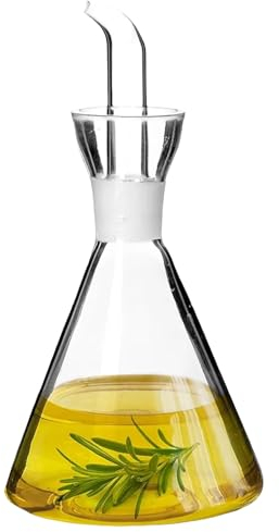 Tienda Eurasia® - Oliera salvagoccia in vetro, oliera classica per cucina (500 ml)