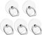 VOVIGGOL 5 Pezzi Trasparente Supporto per anello per cellulare Universale Cellulare Anello Rotazione 360° Gradi Smartphone Ring per iPhone, Samsung, Huawei, Tutti Gli Smartphone e Tablet