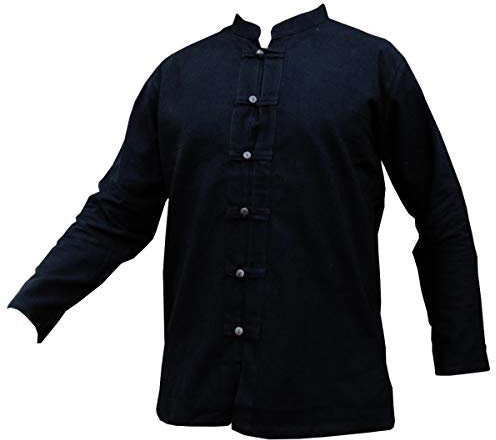 PANASIAM Hemd RZI-01, Schwarz, L, Langarm