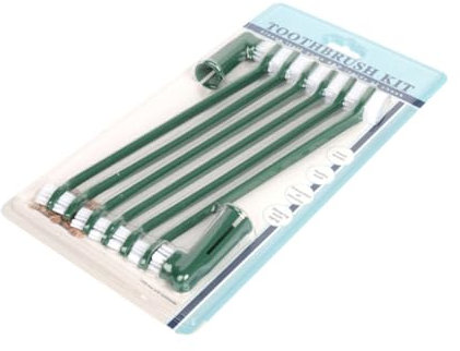 BESPORTBLE 1set Pet Toothbrush Kit for Dogs and Cats Dual Head Toothbrush for Teeth Cleaning Comfortable Grip for Easy Use for Puppy Care