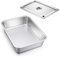 Auflaufform Set, Edelstahl Rechteckig Kuchenform Backform Tiramisu Form 2er Set, Groß 40 x 30 x 10 cm, Perfekt für Lasagne/Mäser/Brownie, Hitzebeständig & spülmaschinengeeignet