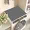 Laitejituan 60 x 60cm Cubierta Superior para Lavadora y Secadora Gris Antideslizante Cubierta Protección de Lavadora Impermeable para el Hogar, Cocina, Lavandería
