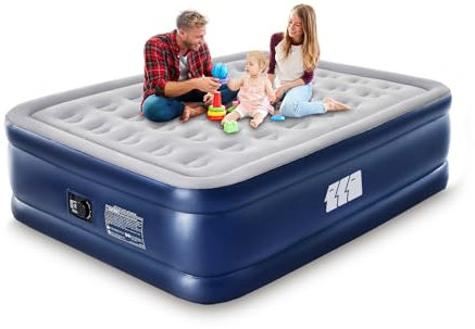 TANSTRIDER Full Air Mattress with Built in Pump,18 Raised Blow up Air Bed,3 Mins Quick Self-Inflation/Deflation,600lbs Max, Strong Support,Foldable Inflatable Mattress for Camping/Home/Guests/Travel