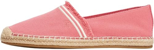 Tommy Hilfiger Women’s Fringe Canvas Closed Toe Espadrilles with Logo