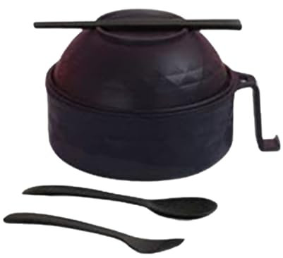 Ramen Bowl Set, Microwave Ramen Bowls with Chopsticks, Spoon & Fork, Instant Noodles Bowl with Phone Holder, BPA-Free Mixing Bowl for Salad, Pasta, Soup, College Dorm, Home, Office, Ramen Gift Set1pcs