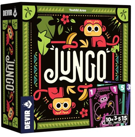 Devir – Jungo | Juego de Cartas Party rápido y Divertido | para Todas Las Edades, Ideal para Jugar en Familia y con Amigos (BGJUNSP)