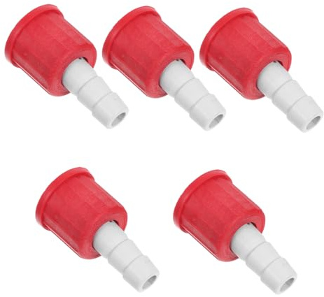 CLISPEED 5piezas Tapas De Botellas De Laboratorio Tapones De Plástico Cierre Hermético Tapa para Botellas De Conector para Uso Laboratorio