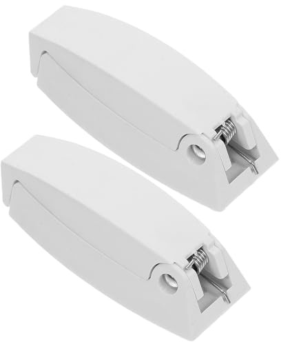 ANDRESLAD Supporto Pieghevole Nascosto per Porta del Vano Camper, Gancio Resistente in Plastica per Porte Armadietti di Barche e Rimorchi, Set 2 Pezzi per Uso Versatile in Yacht e Camper