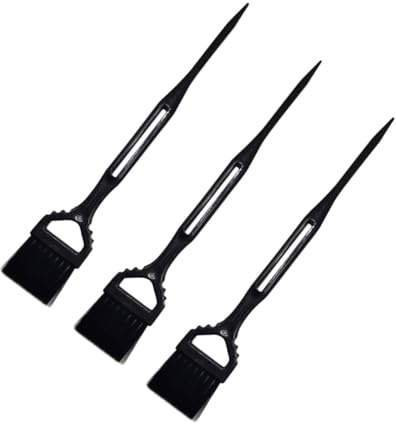 FESTFENDS Set 3 Pezzi Spazzole per Tintura Chioma Nero in Pp per Applicazione Colore e Styling Fai da Te Adatte per Uso Domestico e Professionale Colore Casuale
