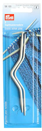 Prym - Aluminium (2.50-4.00mm) Curved Cable Needle - 1 Count