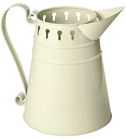 VBS Broc à eau, en métal, couleur Crème, env. H 20 cm