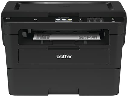Brother Compact Monochrome Laser Printer, HLL2395DW, Flatbed Copy & Scan, Wireless Printing, NFC with Refresh Subscription Free Trial and Amazon Dash Replenishment Ready