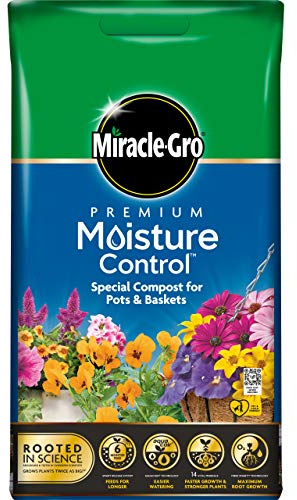 Miracle-Gro 119770 Moisture Control Compost - 10 Litre BAG, (New 2020 Range)