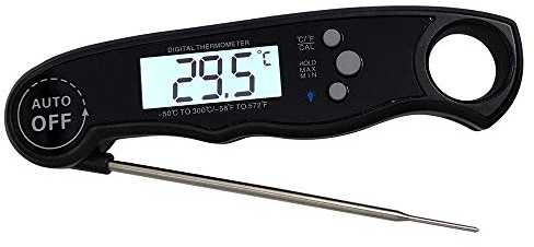 Amasawa Termometro Cucina,Termometro Cucina Digitale,Ultraveloce Lettura Lstantanea,per Cucina, Barbecue, Barbecue, Caramelle, Zucchero, Latte