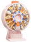 Daviky Tablettenbox, Großer Pillendose zur Wandmontage oder freien Aufstellung, Tablettenbox 14 tage Druckknopf-Design, Wochen-Pillendose für Vitamine, Medikamente & Fischöl (Rosa)
