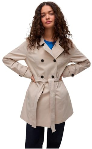 Vero Moda dam Vmchelsea Olivia trenchcoat Noos, Oatmeal, m, Havregryn, M