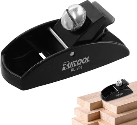 Qurygin Utensile manuale per pialla in legno, pialla in legno | Attrezzo manuale per pialla in legno con finiture in legno,Pialla da rifilatura a fondo, pialla per porta a rasoio, pialla per bordi,