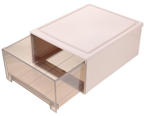 KICHOUSE Contenitore Portaoggetti in Plastica 10l per Abiti e Calze Bordi Lisci, Scatola di Immagazzinaggio Trasparente per Organizzazione Casa e Camera da Letto