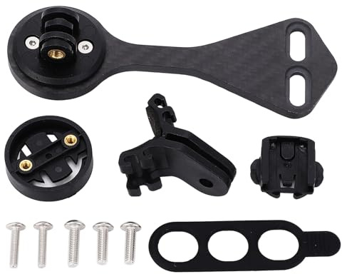 Supporto per computer da bici in fibra di carbonio, supporto allungato per computer da bicicletta per bici da strada F12 F MOST, staffa aerodinamica leggera con clip
