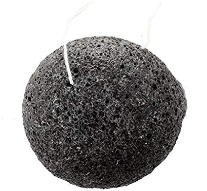Konjac Facial De La Esponja Exfoliante Facial De Las Esponjas Naturales Con Carbón De Bambú Para Los Hombres Y Mujer Limpiador Facial Sensible a Graso Y Piel Propensa Al Acné (negro)