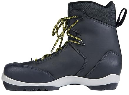 Fischer Insulated Medium Flex Synthetic Leather BCX Tour Nordic Cross Country Ski Boots, Black, 45