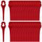 100 Stück PA6 Kunststoffmesser Kompatibel mit Güde Rasentrimmer RT 250/18 RTS, 250/18RT,Ersatzmesser Kompatibel mit Güde 58598 RT 18-201-05,58599 RT 18-0