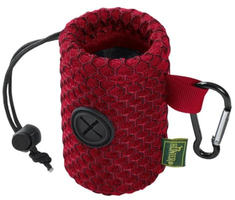 Dispensador de bolsas para excrementos Hilo- MARCA HUNTER - 2 COLORES - ANIMALUJOS (Rojo)