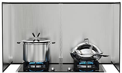 Protectores De Grasa De Cocina, Protector Antisalpicaduras, Estufa De Gas Accesorios Cocina, Cubre Salpicaduras De Sartén, Plegabl Protector De Aceite, Placa Metal Antihaderente ( Size : 60x90x45cm )