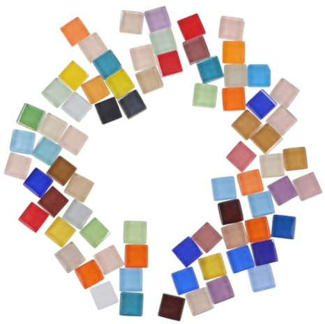 WOONEKY Tesselles Colorées Pour Bricolage De Matériaux De Création Pour Décoration De Vases Cadres Photos Et Objets Divers