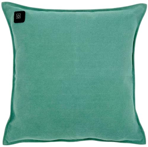 Warmpi® Infrarot Heizkissen mit Powerbank – Flexibel einsetzbar – Kabellos & mit Kabel verwendbar – Chenille Türkis