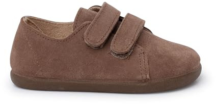 Pisamonas Baskets Barefoot Suède Double Scratch Taille 26 Couleur Taupe