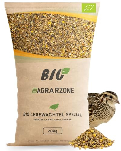 Agrarzone Bio Wachtelfutter Spezial 20 kg - Premium Legewachtelfutter für optimale Eiproduktion - Wachtelfutter für gesunde & Vitale Wachteln - 100% Bio & traditionell aus Österreich