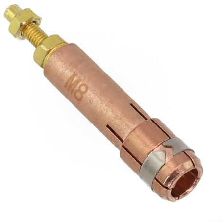 Desiumite Máquina de pinza para condensador de descarga de espárragos, composición de soldadura compatible con pernos /m5/m6/m8, longitud de cobre, 4305 mm, 1 paquete (M8)