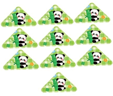 GiaoRosi 10 Trombones pour Dossiers, Pinces D'angle pour Livres, Trombones pour Documents Scolaires et de Bureau, Panda
