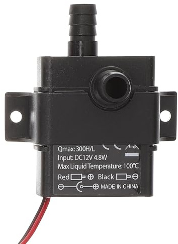Toyvian Bomba de Agua Mini Dc 12v sin Escobillas para Peceras y Acuarios, Bomba Sumergible Ruido Altura de 3 Metros, Adecuado para Fuentes, Jardín y Circulación de Agua