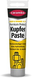 Caramba Premium Protect Kupfer Paste, Schmierfett für Schrauben und Metallteile, Temperatur- und Druckbeständig, Antifestbrennen und Korrosionsschutz, 100 g