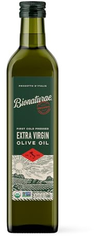 Bionaturae Extra Virgin Olive Oil - Organic Olive Oil, GMO Free, USDA Certified, Organic, Recyclable Glass, 100% Authentic Italian Olive Oil, Made in Italy, 70ml