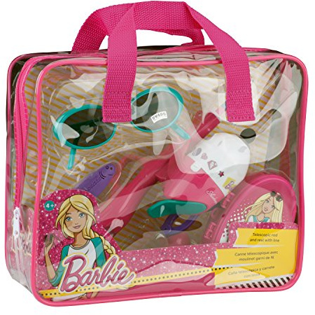 Shakespeare Mattel Barbie Purse Fishing Kit with Rod and Reel
