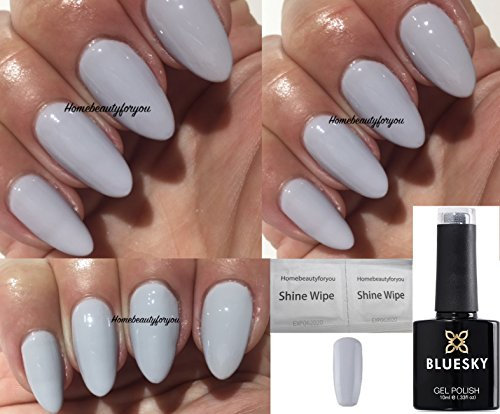 Bluesky GREY Light Grey QXG824 Nail Gel Polish UV LED Soak Off 10ml