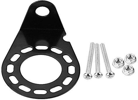 Support de montage prise connecteur Connecteur remorque caravane à 7 broches 13 support angle droit avec vis et écrous complets noir Autres instruments-Support Attelage Prise Plots