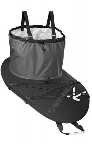 Hiko Kajak Spritzdecke Camel 87 mit Nylon Kamin und Einer Neoprendecke Spritzschutz, Farbe:grau