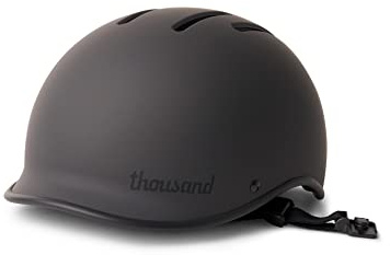 Thousand Heritage 2.0 Adult Bike Helmet; The Original Low Profile Retro Commuter Cycling Helmet Safety Certified for Bicycle Skateboard Skating Roller Skates; for Men & Women (Stealth Black, S)