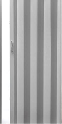 Falttür Höhe 203 cm Einbaubreite bis 92 cm Schiebetür Tür hell grau farben Doppelwandprofil Neu