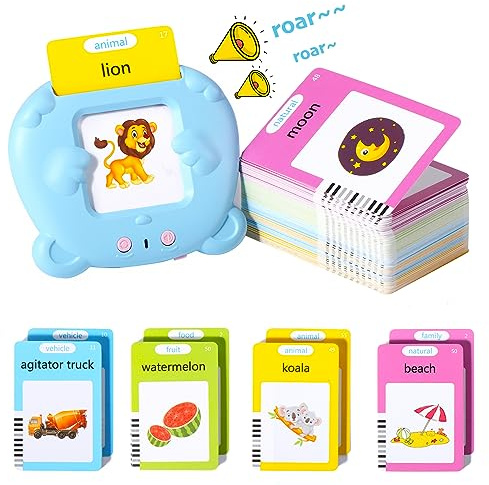 Oderra Talking Flash Cards for Toddlers, 224 Words