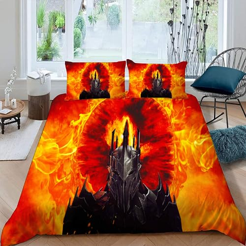 ZZZANA 2 Stück 135x200 cm Bettbezug Set Herr Der Ringe TV Serie Poster 2 Stück Bettbezüge Mikrofaser Bettbezug Klassische Filmserie-52 Mit 1 Kissenbezug 80x80 cm