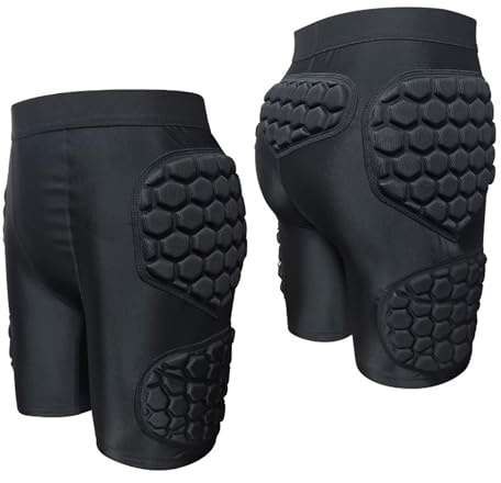 CaiHmnsa Pantaloncini da Portiere Imbottiti, Divise da Portiere, Pantaloncini protettivi in ​​Spugna Spessa Eva da Calcio, Attrezzatura for l'allenamento, Pantaloncini protettivi nel Calcio(S)